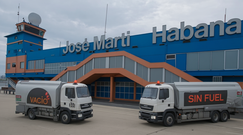 Cuba enfrenta una crisis de combustible que paraliza la aviación comercial y agrava la situación económica